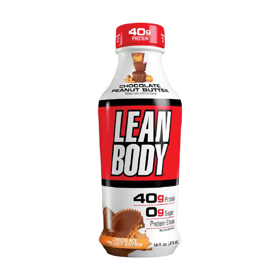 Lean Body Chocolate Peanut Butter – 14 oz X 12 Bottles (Buy 5 Cases Get 1 Case Free)