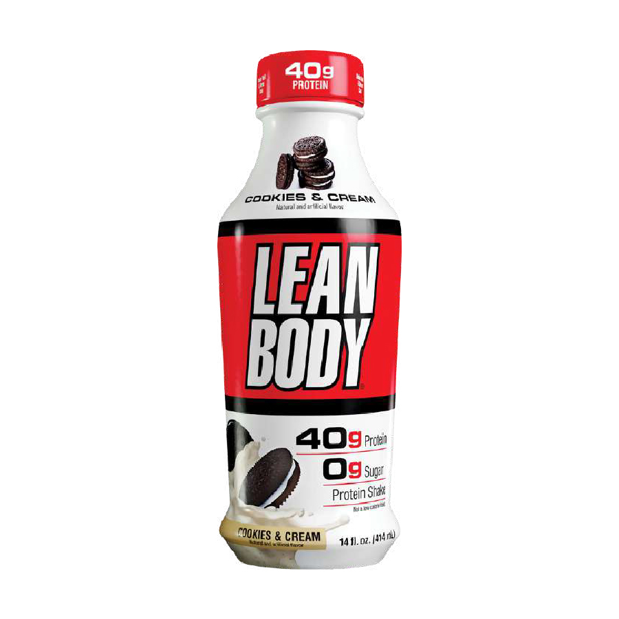 Lean Body Cookies & Cream – 14 oz X 12 Bottles (Buy 5 Cases Get 1 Case Free)