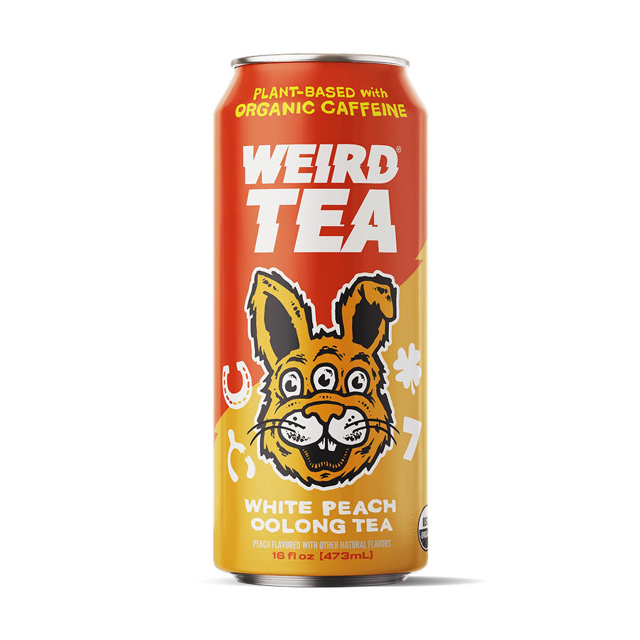 Weird Tea White Peach Oolong Tea – 473ml X 12 Cans (Buy 6 Cases Get 1 Case Free)