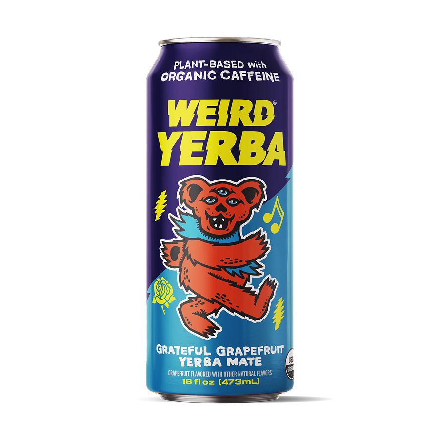 Weird Yerba Grateful Grapefruit Yerba Mate – 473ml X 12 Cans (Buy 6 Cases Get 1 Case Free)