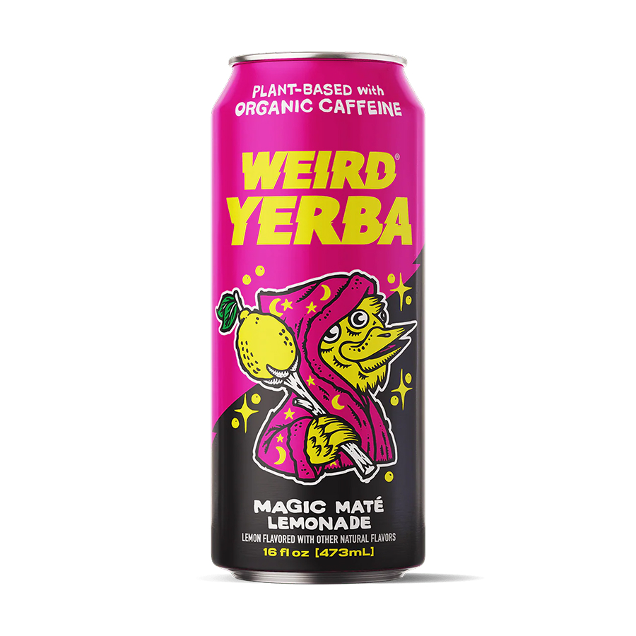 Weird Yerba Magic Mate Lemonade Yerba Mate – 473ml X 12 Cans (Buy 6 Cases Get 1 Case Free)
