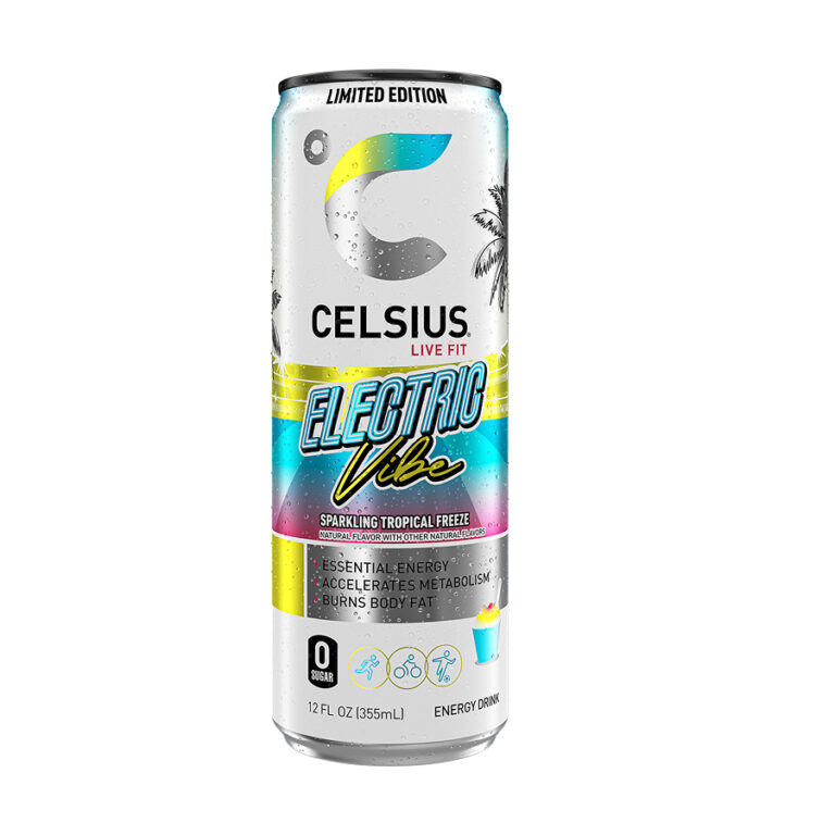 Celsius Electric Vibe Energy Drink (Limited Edition) – 355 ml×12 Cans