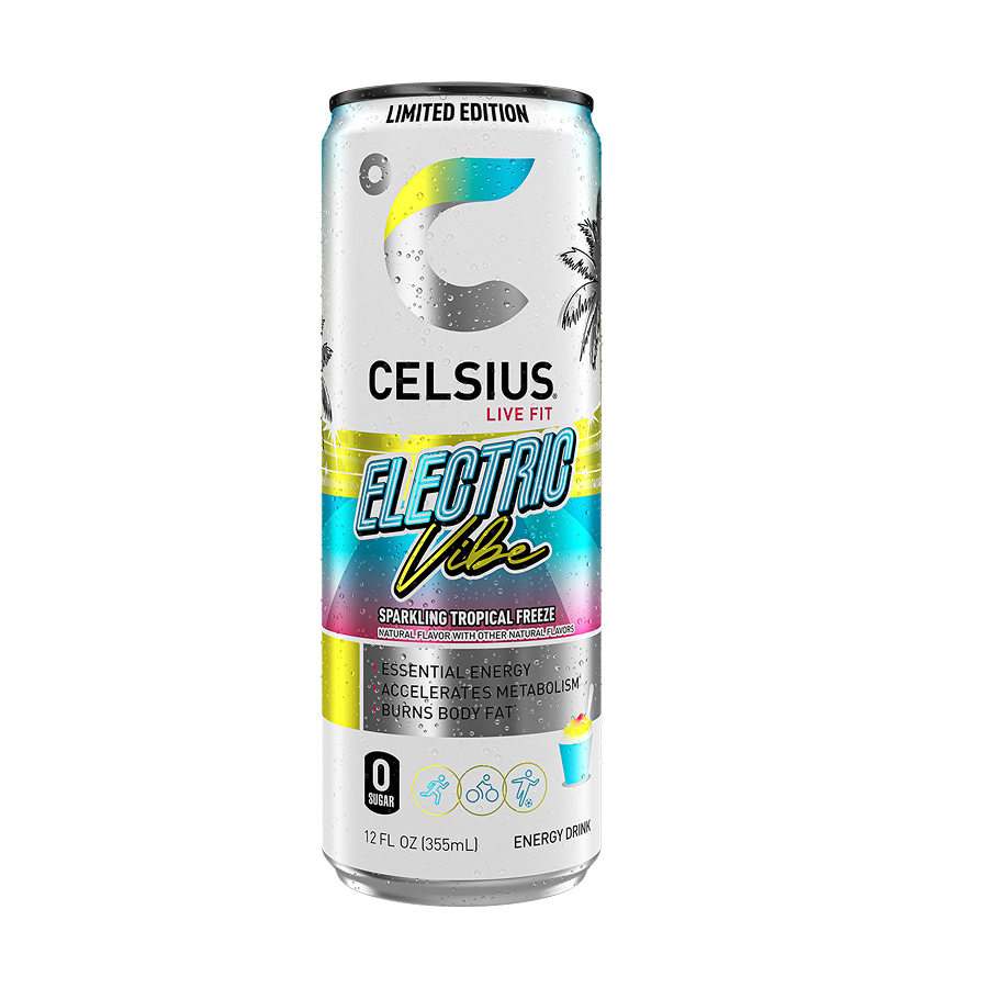 Celsius Electric Vibe Energy Drink (Limited Edition) – 355 ml×12 Cans