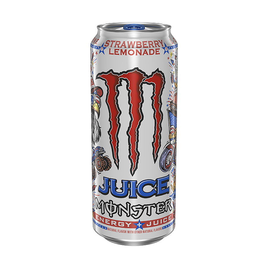 Monster Strawberry Lemonade Juice 16 Oz – 24 Pack