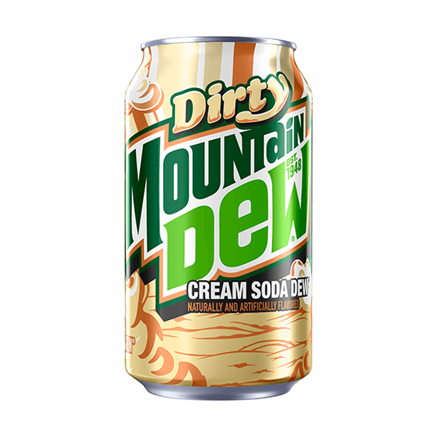 Mountain Dew Dirty Cream Soda 355ml X 12 Cans
