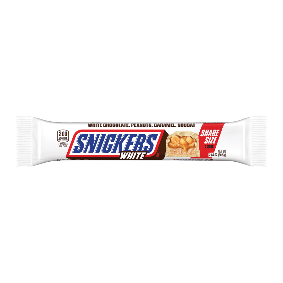 Snickers White Share Size 2.84oz 24ct