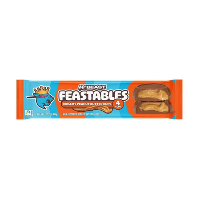 Mr Beast Feastables Creamy Peanut Butter Cups – 2.82 Oz X 24 ct