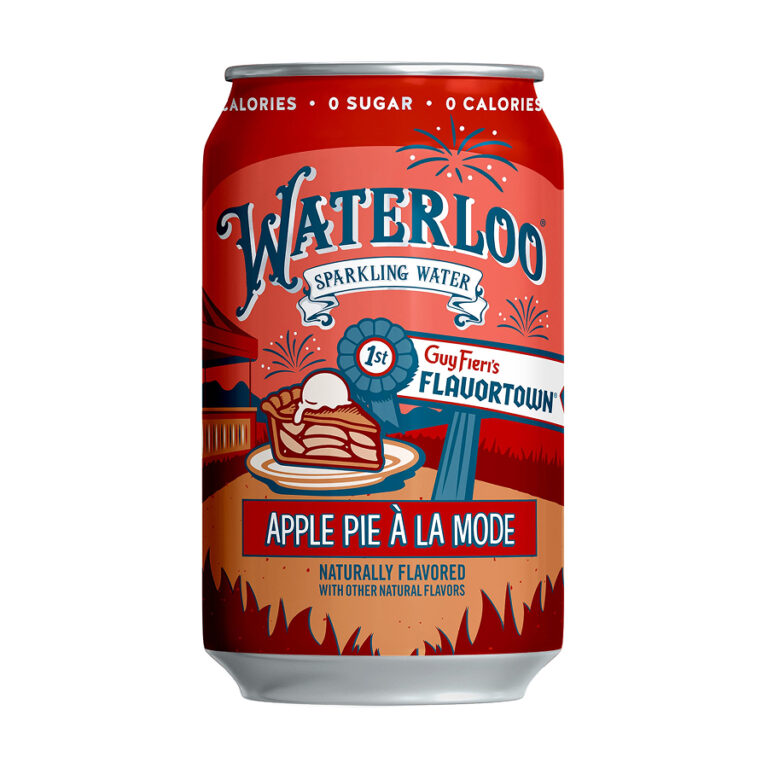 Waterloo Apple Pie A La Mode Sparkling Water – 355ml X 8 Cans