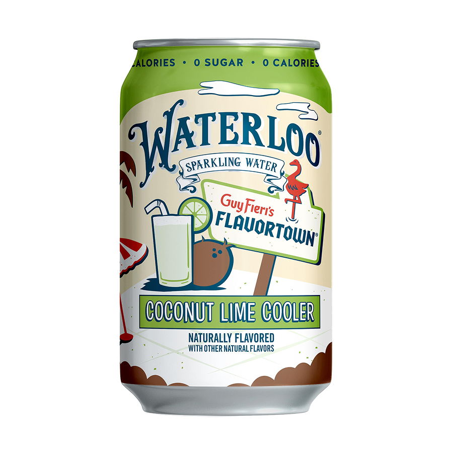 Waterloo Coconut Lime Cooler Sparkling Water – 355ml X 8 Cans