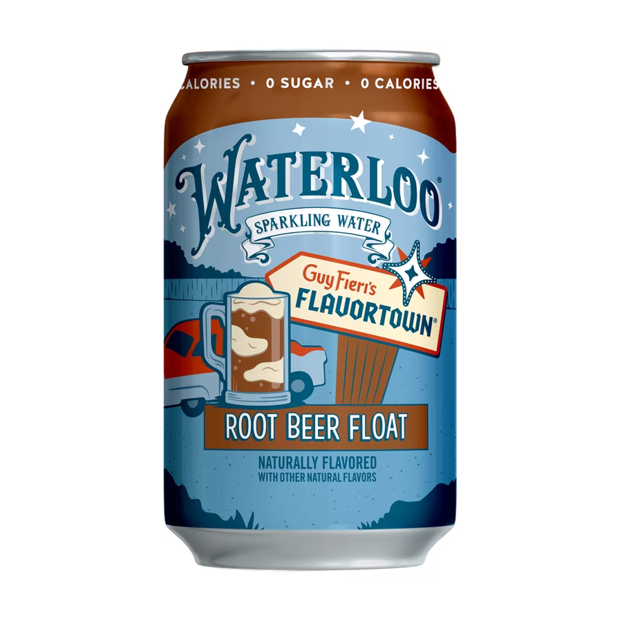 Waterloo Root Beer Float Sparkling Water – 355ml X 8 Cans