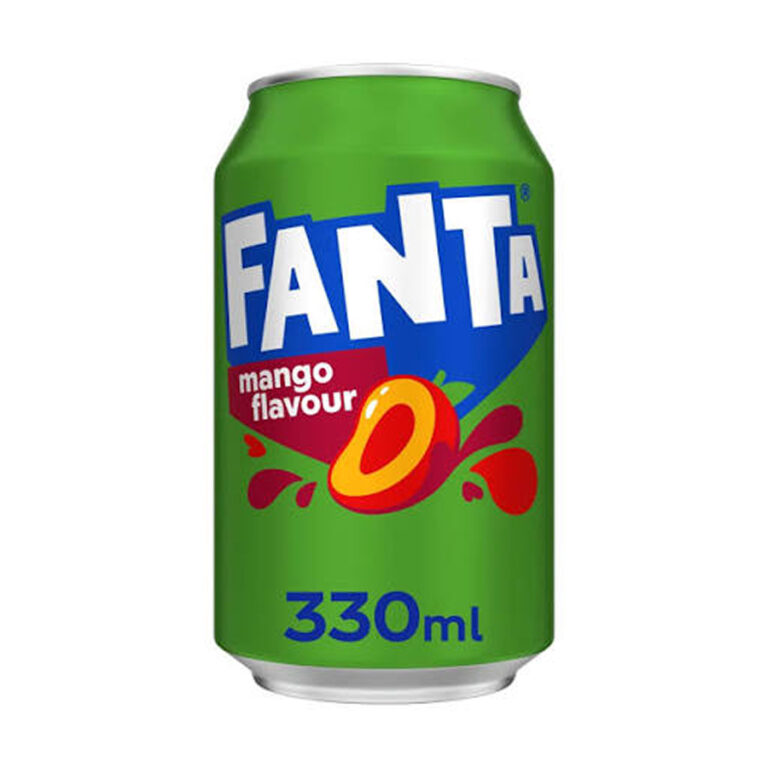 Fanta Mango Flavour Soda – 330ml x 24 Cans