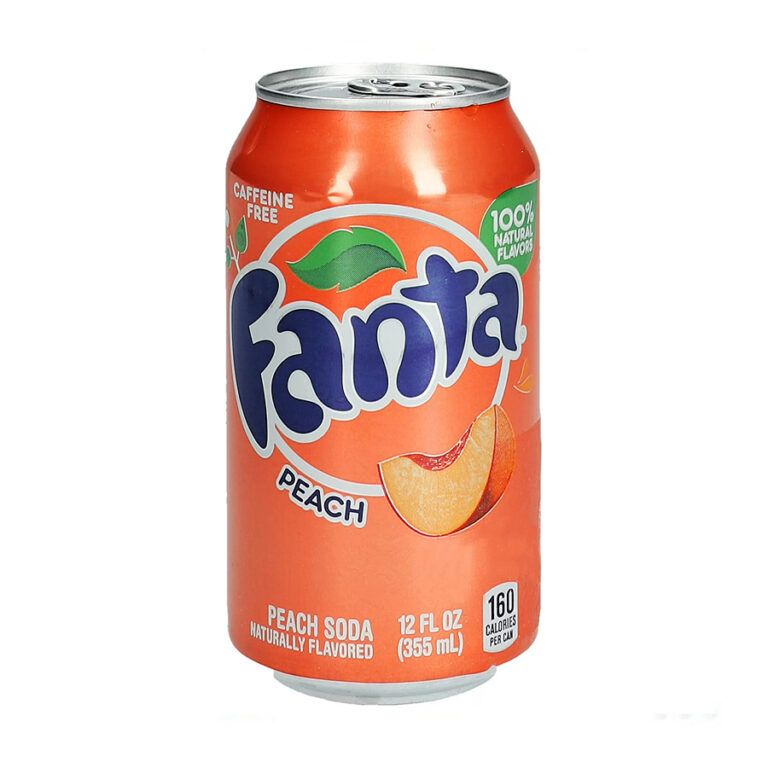 Fanta Peach Soda – 355ml x 12 Cans